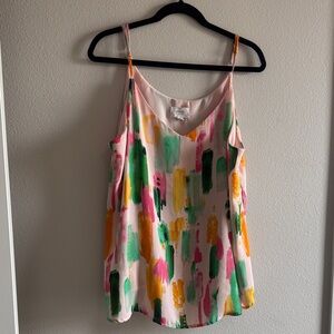 Blu Pepper Multicolor Abstract Camisole